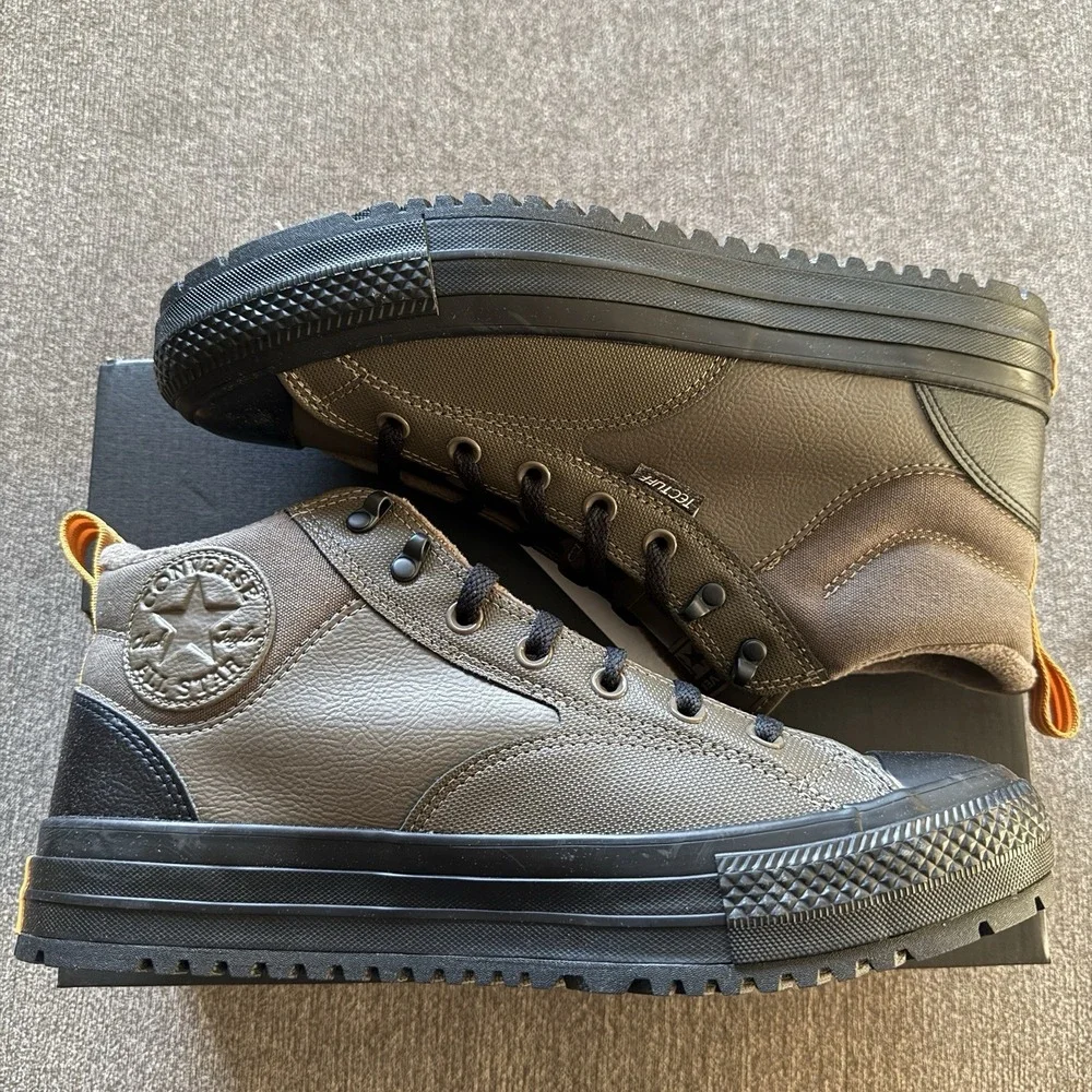 Converse Malden Street Boot Mid Brown Truffle Waterproof Men's Sz 11 A09492C
